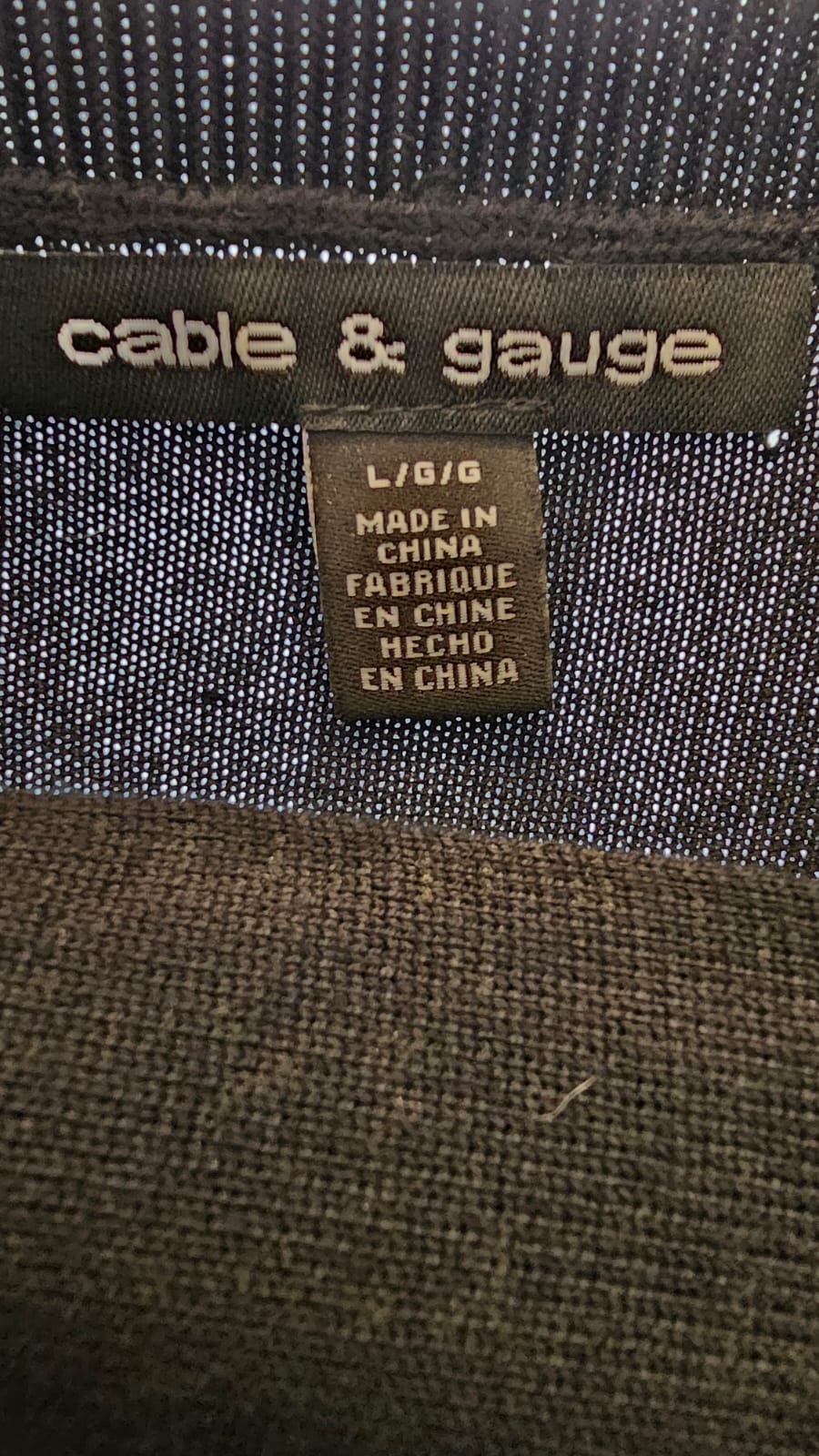 Sweater Premium Cable & Gauge  Talla L