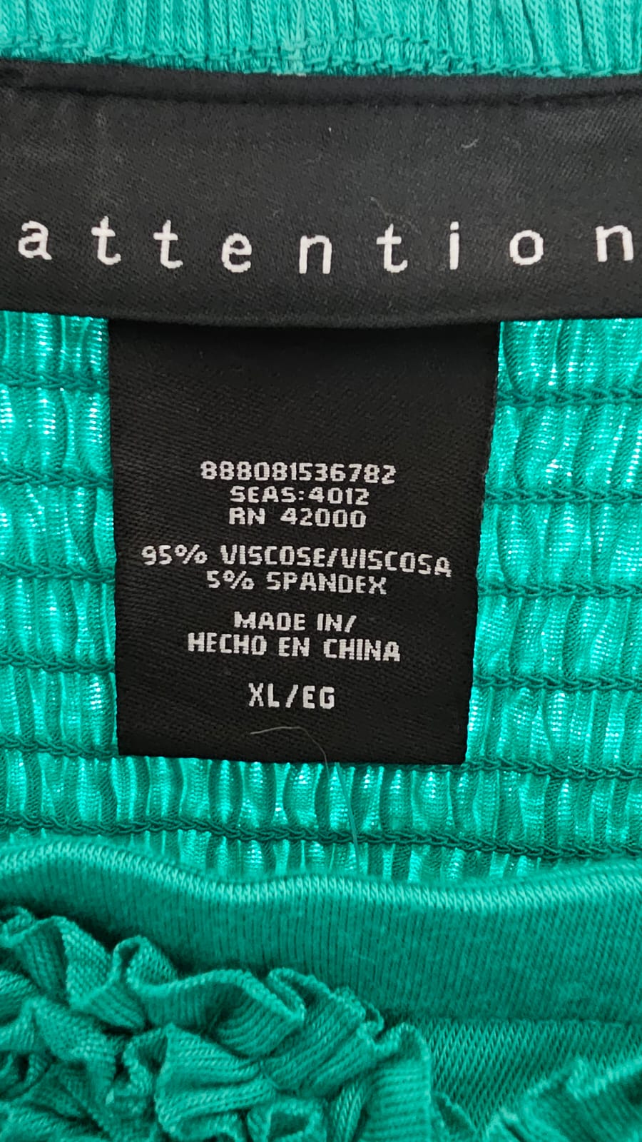 Vestido Premium Attention  Talla XL