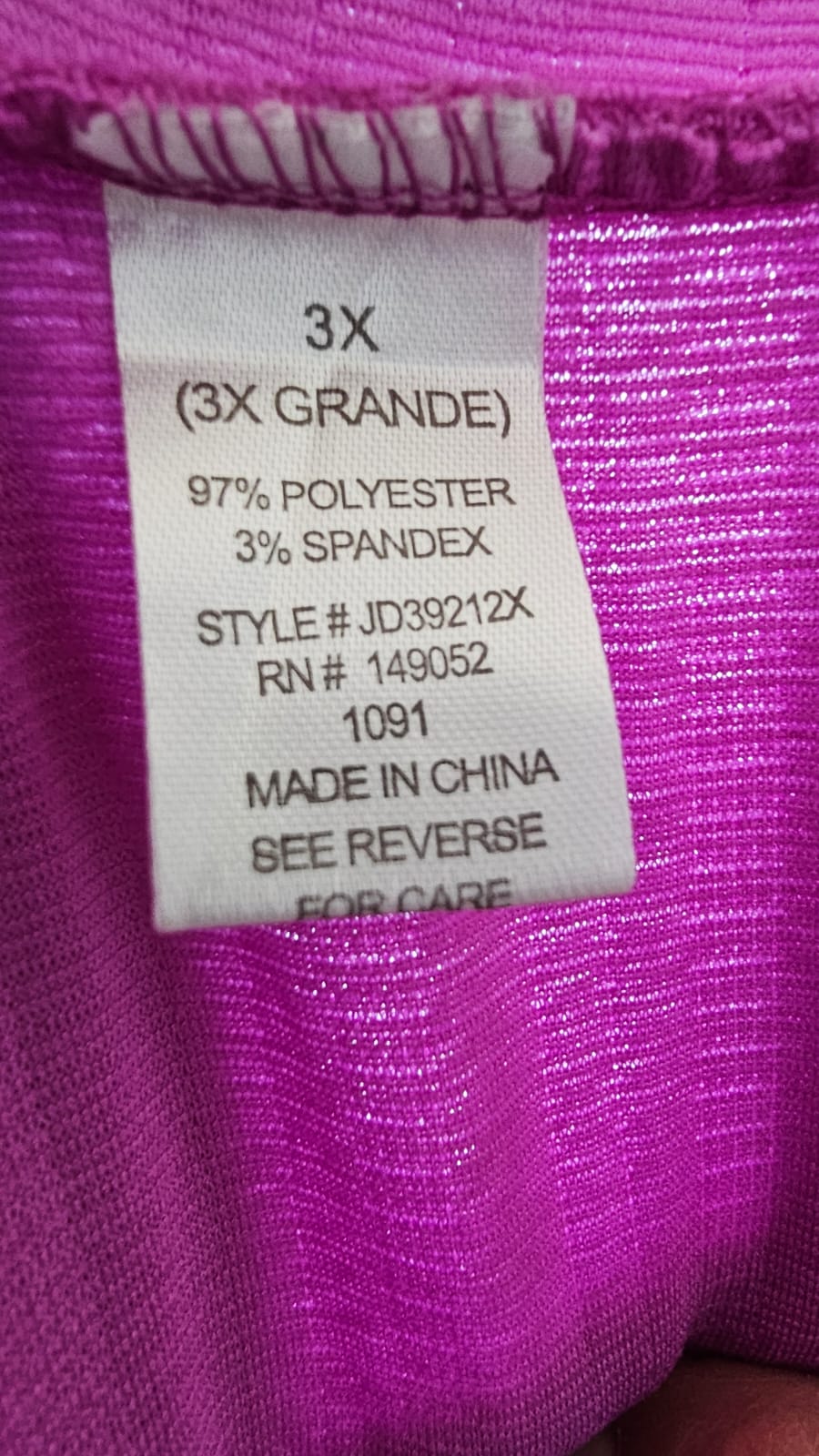 Plus Size Vestido Fashion Nova   Talla 3XL