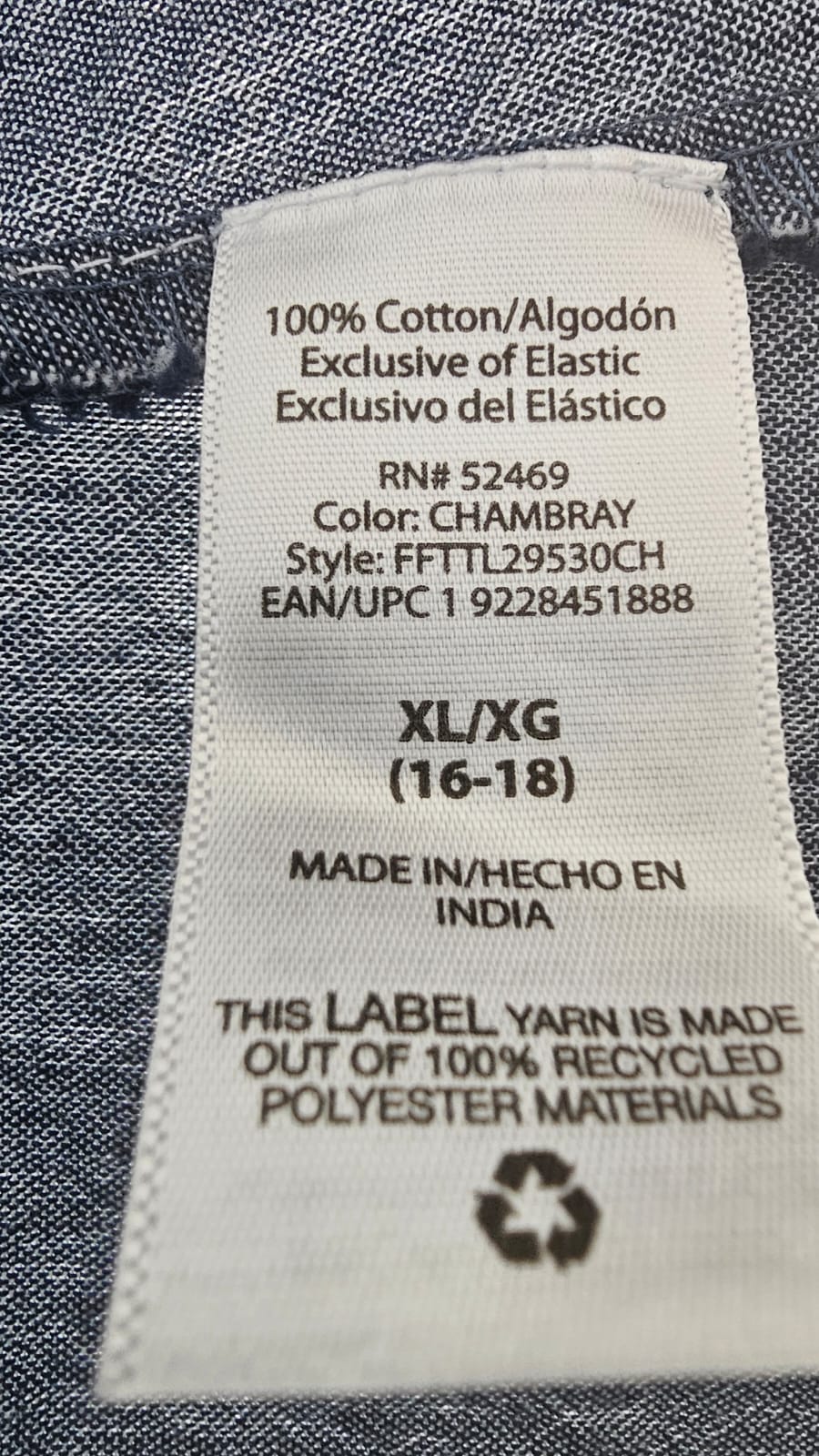 Vestido Premium Time and Tru   Talla XL