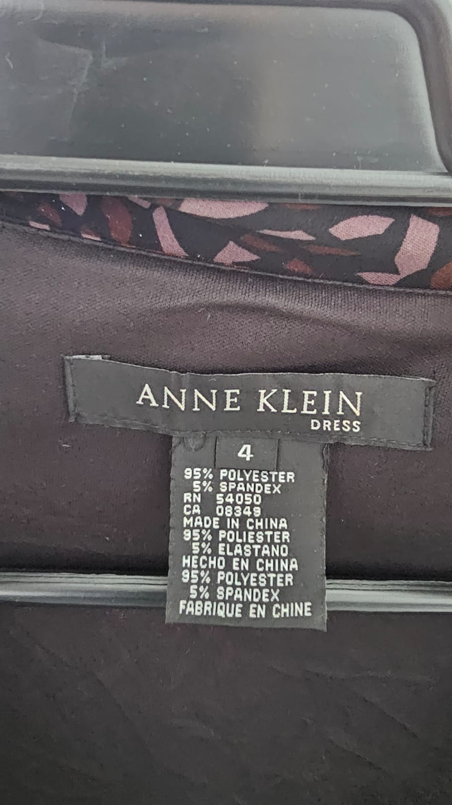 Vestido Premium Cooktail Anne Klein  Talla XS