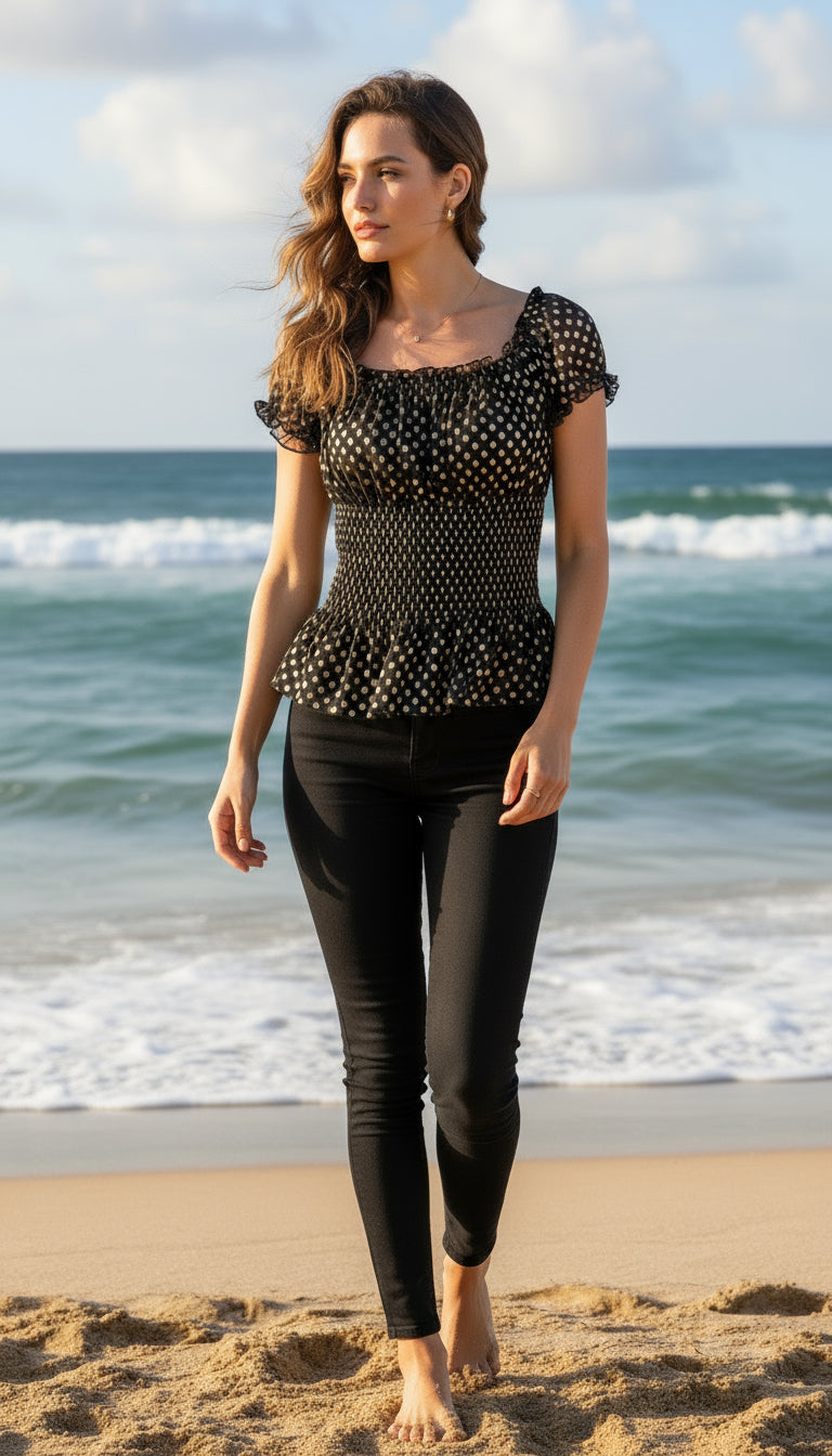 Top Blusa Cooktail Premium VENUS  Talla  L