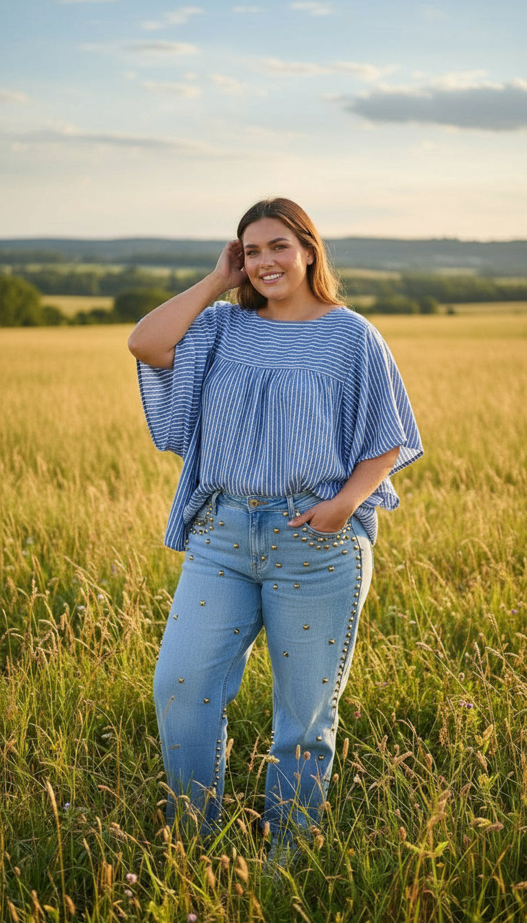 Plus Size Blusa Premium Chelsea & Theodore Talla 2XL