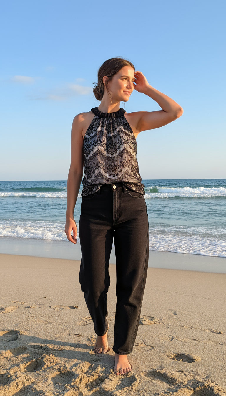 Top Blusa Wrapper Talla M