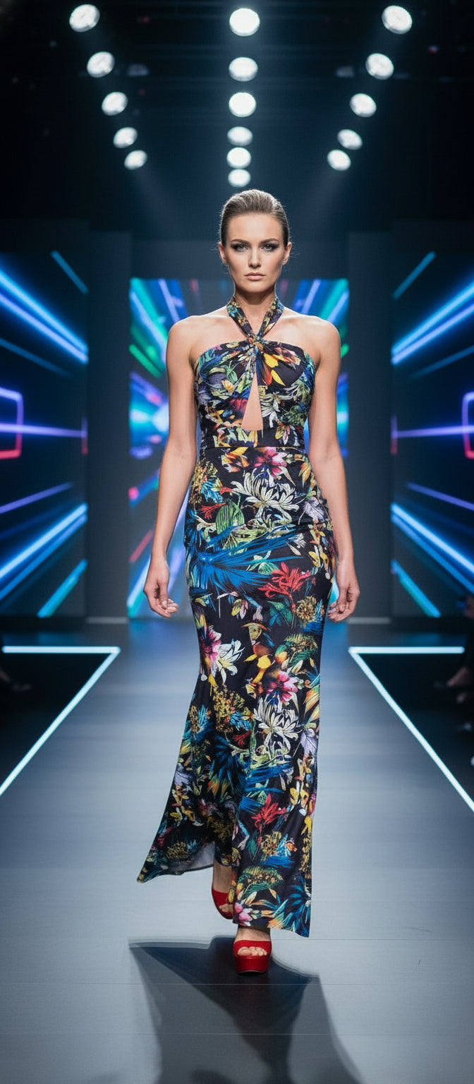 Fiesta Vestido Premium Talla M