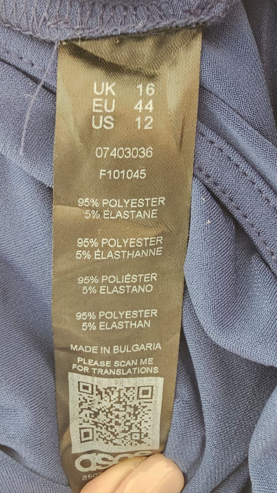 Enterito Premium ASOS  Talla L