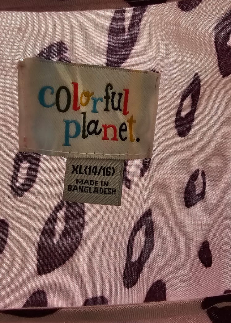 I/O Vestido Premium Colorful Planet Talla XL