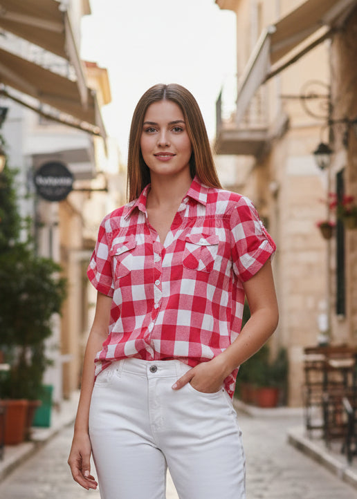 Top Premium Creme Brouche Talla XL