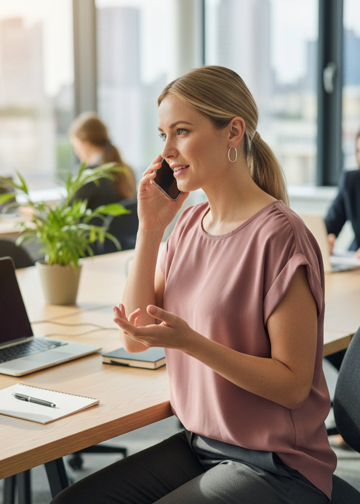 Top Premium Pink Rose Talla M