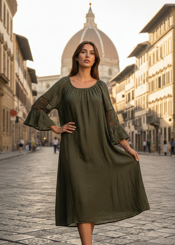 Vestido Premium Indigo Rose Talla L