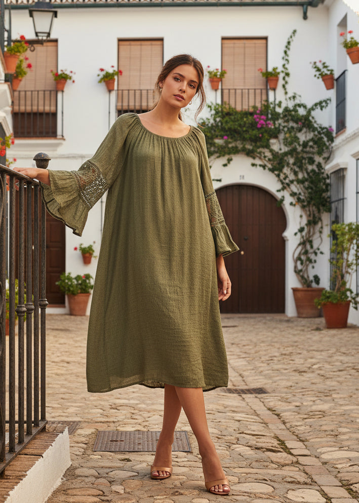 Vestido Premium Indigo Rose Talla L