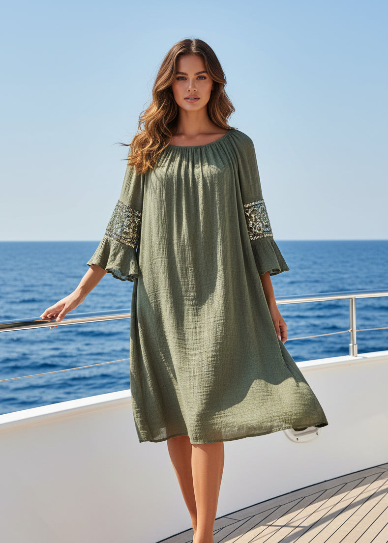 Vestido Premium Indigo Rose Talla L