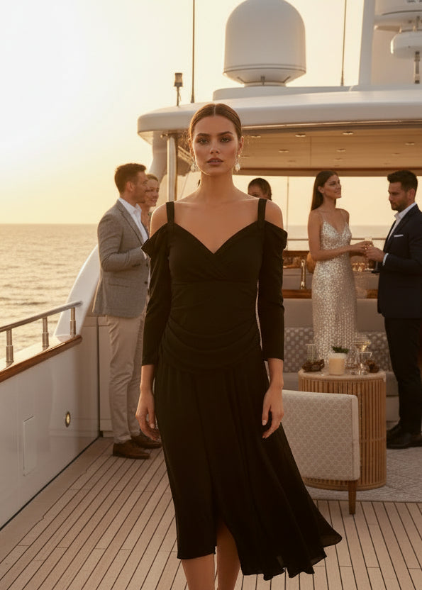 Fiesta Vestido Premium EVANESE Talla S