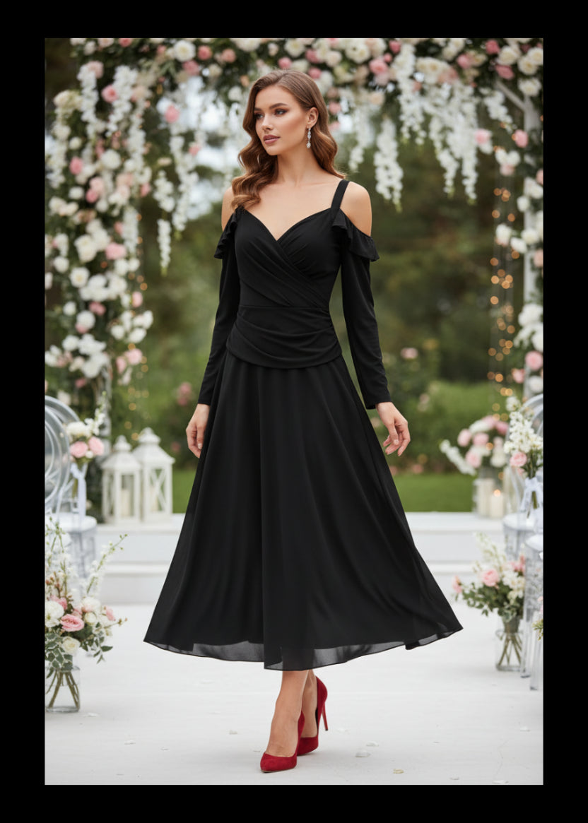 Fiesta Vestido Premium EVANESE Talla S
