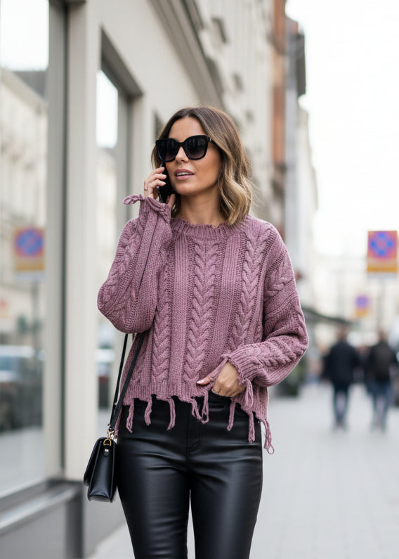 Sweater Premium Purple Snow Talla S